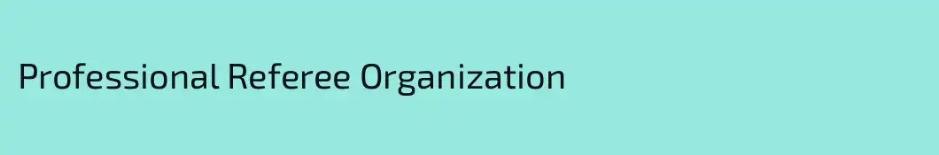 Professional Referee Organization